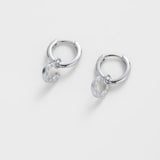 Zafino | Lucky Hoop Earring - Silver
