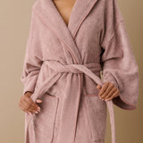 Hommey | Hooded Marle Robe - Iris