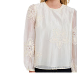 365 Days | Deco Flower Top - Vanilla