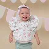 Frill Snuggle Bib - White Rabbit
