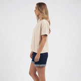 Foxwood | Huntleigh Oversized Tee - Oat