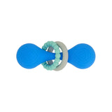 Annabel Trends | Silicone Dumbbell Rattle - Blue