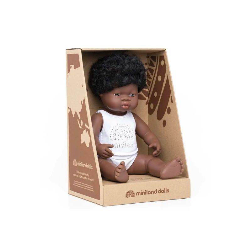 Miniland | Baby Doll 38cm - African Boy