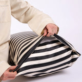 Hommey | Silk Pillowcase - Vanilla Bean Stripes