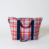Project Ten | Zip Medium Tote - Tartan