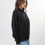Stella + Gemma | Core 1/4 Zip Sweat - Black