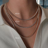 Zafino | Dani Tennis Necklace 40cm - Gold