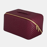 Tonic | Herringbone Beauty Bag Medium - Plum