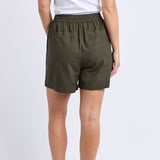 Elm | Margi Long Line Short - Khaki