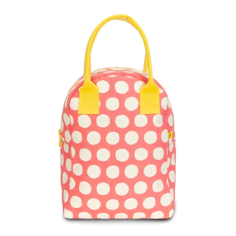 Fluf | Zipper Lunch Bag - Dot Pink