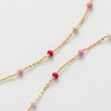 Zafino | Charlotte Necklace - Gold/Pink
