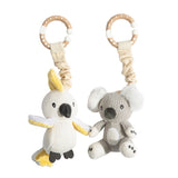 Living Textiles | Stroller Toy 2pk - Cockatoo & Koala