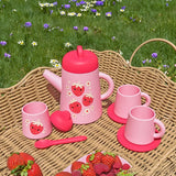 Tiger Tribe | Silicone Tea Set - Strawberry Patch