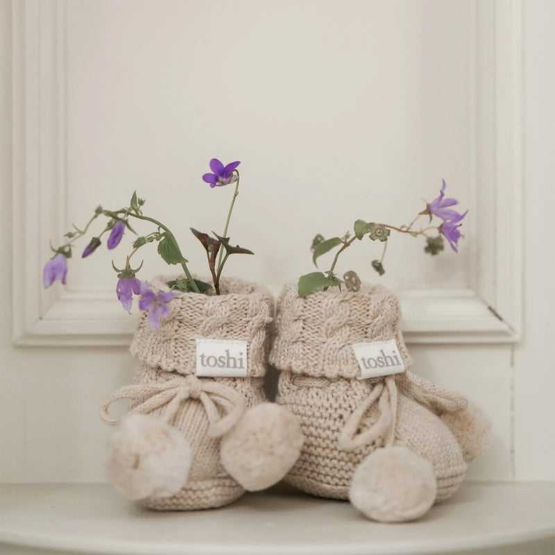 Toshi | Organic Booties Yummy - Oatmeal