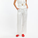 365 Days | Perry Linen Drawcord Pant - White