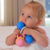 Annabel Trends | Silicone Dumbbell Rattle - Blue