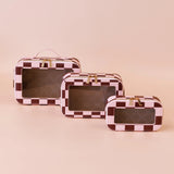 Fox & Fallow | Cosmetic Nested Trio Set - Cherry Check