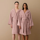 Hommey | Hooded Marle Robe - Iris