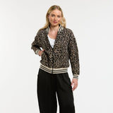 Urban Luxury | Leopard Bomber - Beige