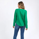 Elm | Everyday Long Sleeve Tee - Pine Green