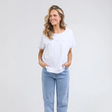 Foxwood | Allison Tee - White