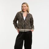Urban Luxury | Leopard Bomber - Beige