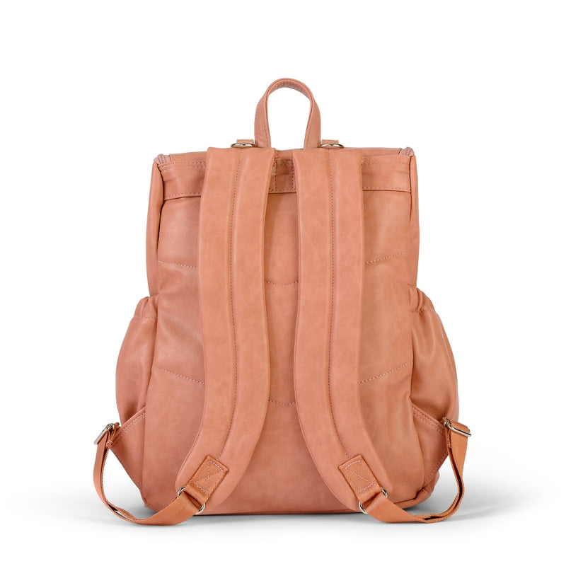 OiOi | Signature Nappy Backpack - Dusty Rose Faux Leather