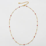 Zafino | Charlotte Necklace - Gold/Pink