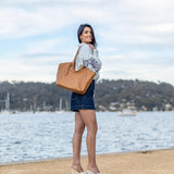 Cielo 3pc Handbag Tote - Tan