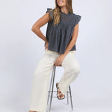 Foxwood | Adelyn Top - Charcoal
