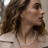 Zafino | Dani Tennis Necklace 40cm - Silver