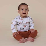 Snuggle Hunny | Long Sleeve Organic Bodysuit - Diggers & Tractors