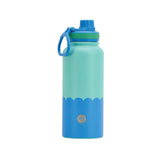 Annabel Trends | Wave Drink Bottle 1L - Aqua & Blue