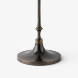 Emerson Side Table - Black Iron base with marble top