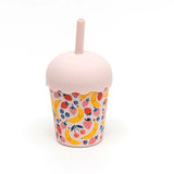 Chino Club | Mini Smoothie Cup & Straw 200ml - Fruits Pink