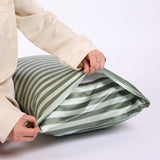 Hommey | Silk Pillowcase - Wasabi Stripes