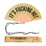 Fisura | It's Fucking Hot Fan - Gold Glitter