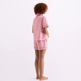Hommey | Short Sleeve Sleep Shirt - Rocky Road Stripes