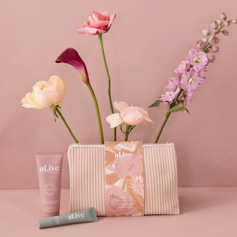 al.ive | A Moment To Bloom - Hand + Lip Gift Set