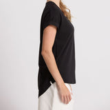 Stella + Gemma | Soho Cuff V Tee - Black