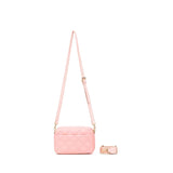 Black Caviar Designs | Melrose Quilted Raven Bag - Light Pink