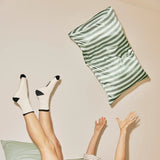 Hommey | Silk Pillowcase - Wasabi Stripes