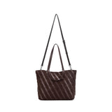 Black Caviar Designs | Lexington 3pc Woven Handbag Tote - Cocoa