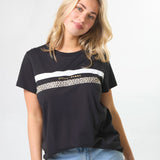 Stella + Gemma | Classic Tee - Black True Icon Stripe