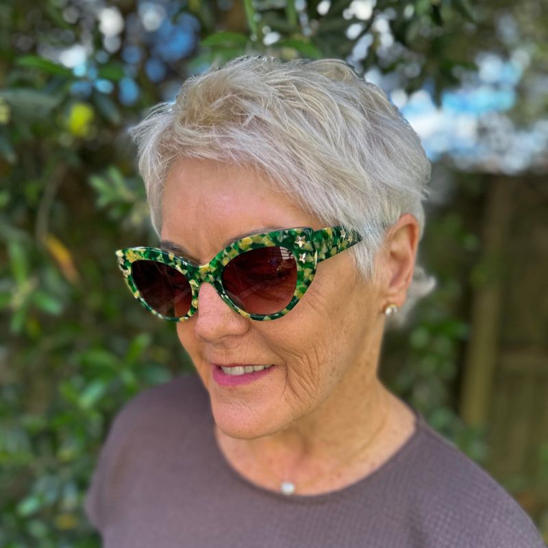 Maude X Mosey Me Ziggy Sunglasses - Emerald