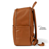 OiOi | Multitasker Nappy Backpack - Chestnut Brown Faux Leather