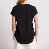 Stella + Gemma | Soho Cuff V Tee - Black