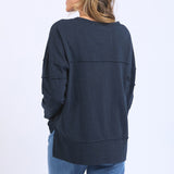 Foxwood | Jayne Throw On Top - Navy
