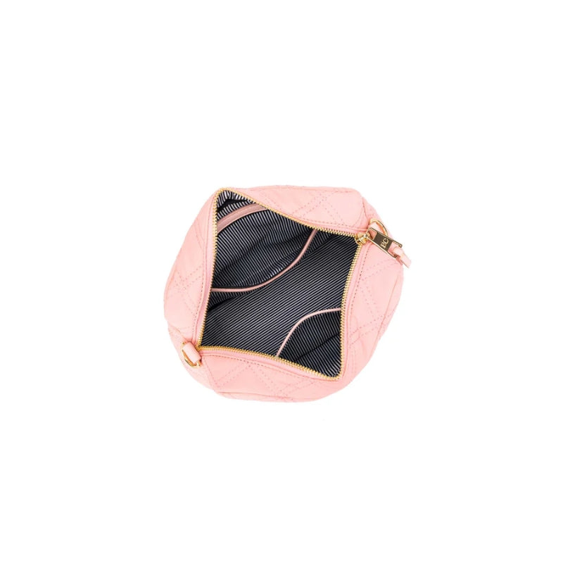 Black Caviar Designs | Melrose Quilted Raven Bag - Light Pink