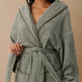 Hommey | Hooded Marle Robe - Lotus